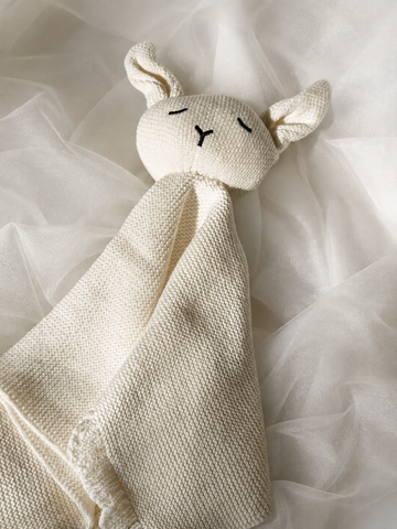 Personalised Cream Bunny Baby Comforter
