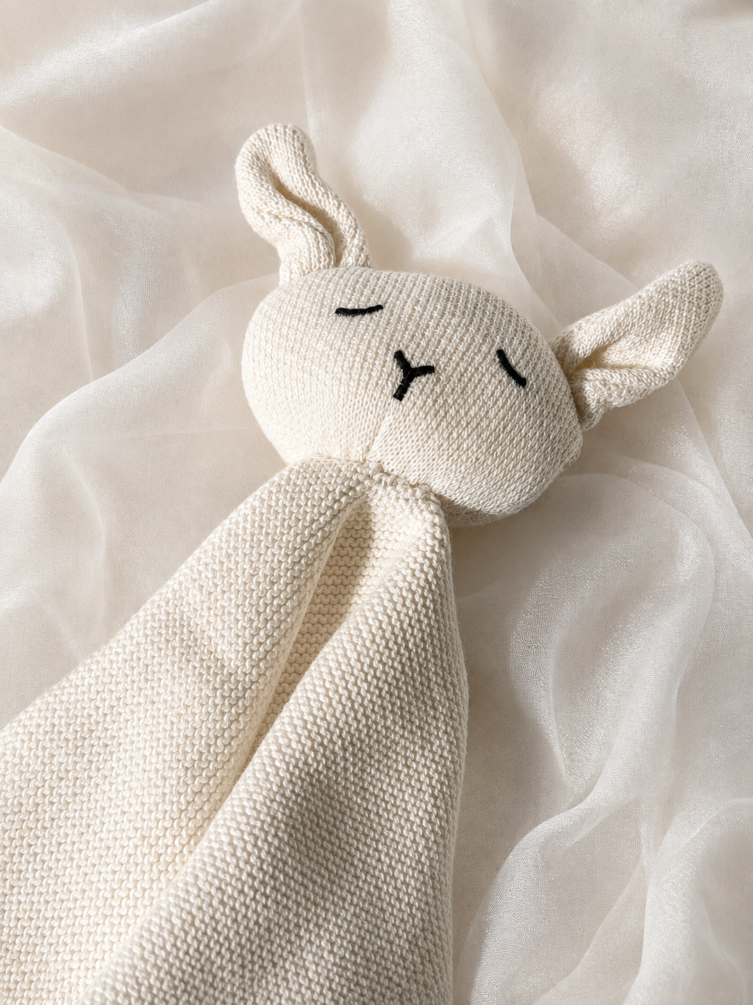 Personalised Cream Bunny Baby Comforter