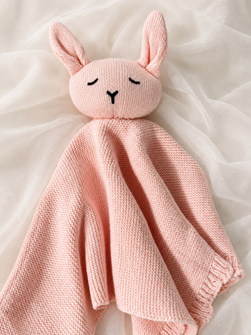 Personalised Light Pink Bunny Baby Comforter