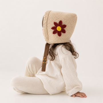 Knit Baby Beanie - Oat