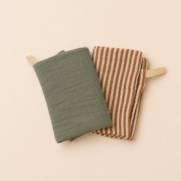 Soft Muslin Baby Cloths – Everyday Multi-Use Set (2 Pack)