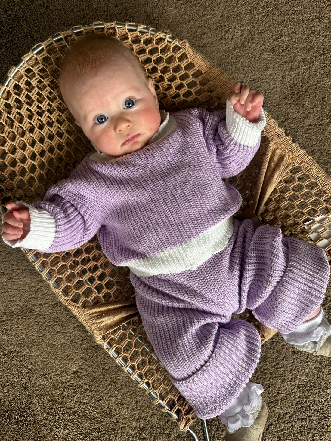 Cloud Lilac Knit Set