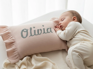 Personalized Baby Name Pillow with Ruffle