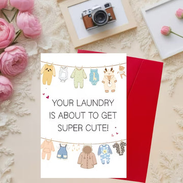 Your Laundry Is About to Get Super Cute! Greeting Card